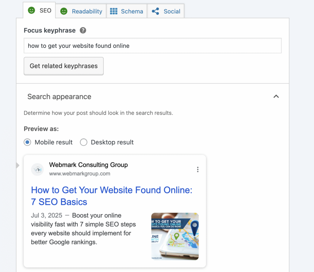 SEO Meta Descriptions